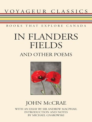 cover image of In Flanders Fields and Other Poems